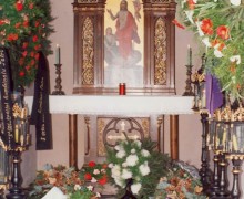 16.	Interiér kaple s hrobkou rodiny Šustalovy