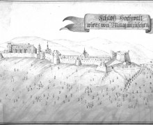 7. Kresba hradu A. Kybasta z roku 1818 (ÚŘAS Olomouc)